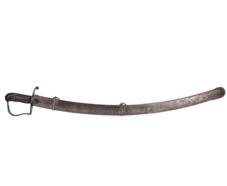 1796 PATTERN LIGHT CAVALRY OFFICER'S SABRE,the blade back signed J. J. Runkel Solingen, the blade inscribed with GR beneath c