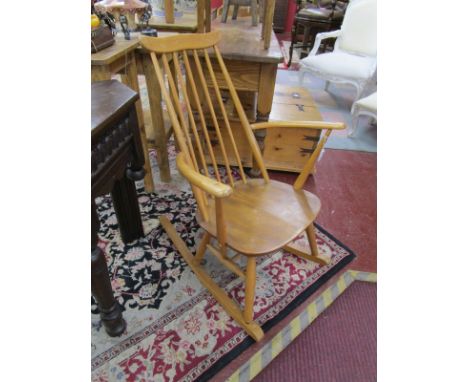 Ercol blonde elm rocking chair