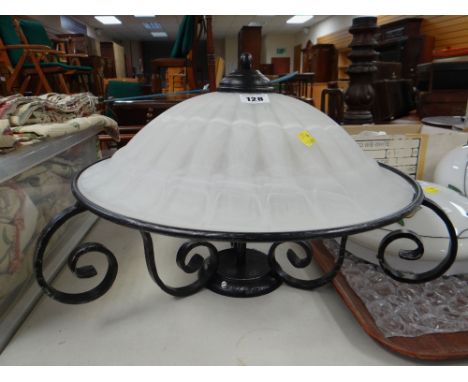 CIRCULAR MURANO GLASS LIGHT FITTING