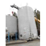 Transition Equipment stainless steel fermenting tank glycol jacket with insulated jacket, 24000