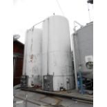 Hood River stainless steel fermenting tank glycol jacket with insulated jacket, 15,000 gal cap, 11
