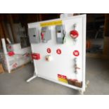 Lock-out tag-out portable training board __LOCATED: ON-SITE WAREHOUSE, MAIN ROLL-UP DOOR AREA ***