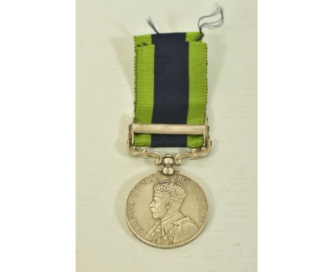 GEO V INDIA GENERAL SERVICE MEDAL NORTH WEST FRONTIER BAR 1930-31, named to 24 Tailor Mohd Sharif, Guides Cavy