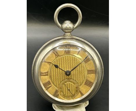 An open face pocket watch, with a subsidiary seconds dial and a fusee movement, signed Rob Roskell, Liverpool, No 35469 Prove