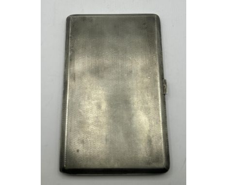 A silver cigarette case, 6.1 ozt