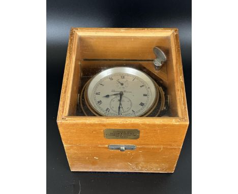 A maritime two day chronometer, Thomas Mercer, Special Centenary 1858-1958 edition, outer case with plaque reading 'Supplied 