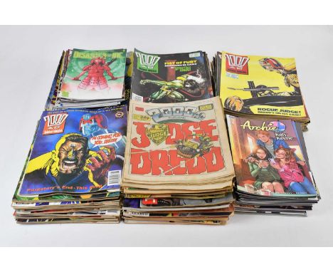 2000 AD; a large collection of Judge Dredd comics, with a collection of Indie comics including Mission Impossible, Ninja-K, S