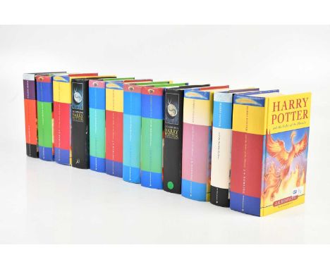 ROWLING (J. K.); a collection of twelve Harry Potter first editions comprising four Order of the Phoenix, four Deathly Hallow