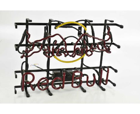 RED BULL; a neon sign, length 54cm.Condition Report: The item or items in this lot are sold as decorative works of art only a