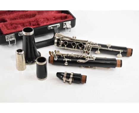 A cased Yamaha B flat clarinet. 