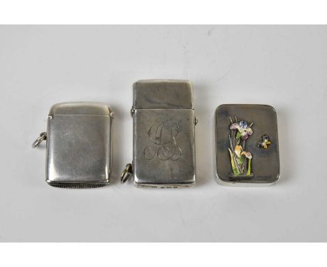 AITKEN BROTHERS; an Edward VII hallmarked silver cigarette lighter of rectangular form, with engraved initials 'AJ', Birmingh