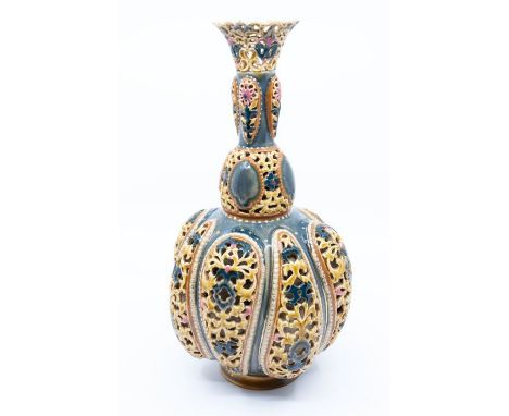 A Zsolnay Pecs vase, circa 1890