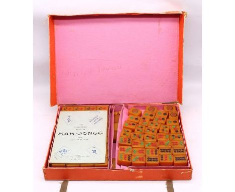 A mid 20th Century Mahjong game, in box