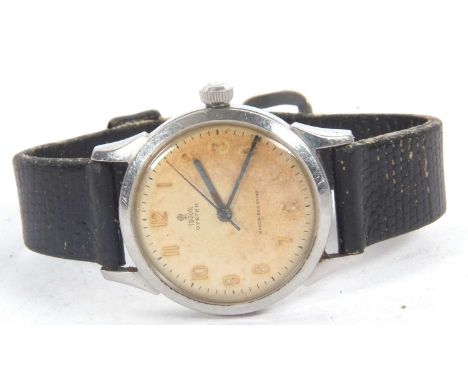 A Tudor Oyster gents wristwatch, the watch has a stainless steel case and manually crown wound movement with a screw down cro