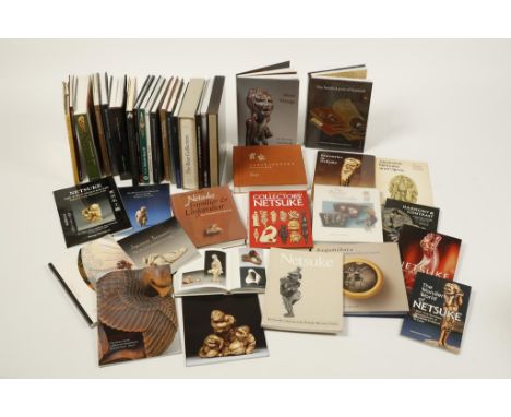 A COLLECTION OF BOOKS ON NETSUKE including "Zodiac Beasts and Distant Cousins"; "Such Stuff as Dreams are Made On"; "Myth, Re