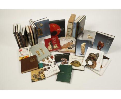 A COLLECTION OF BOOKS ON NETSUKE including: "Shishi and other Netsuke (Szechenyi collection)" by R. Bandini; "Japanese Netsuk