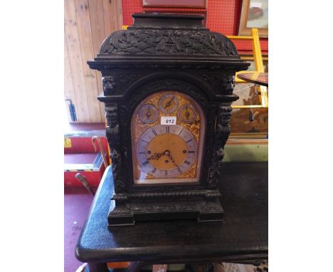 A large fine quality late 19th century bracket clock presented to the Pilkington family 
