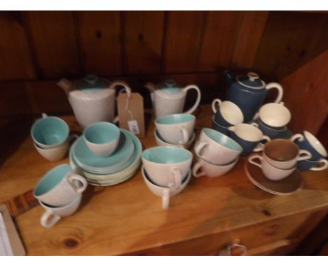 Three Poole Pottery part tea and coffee sets 