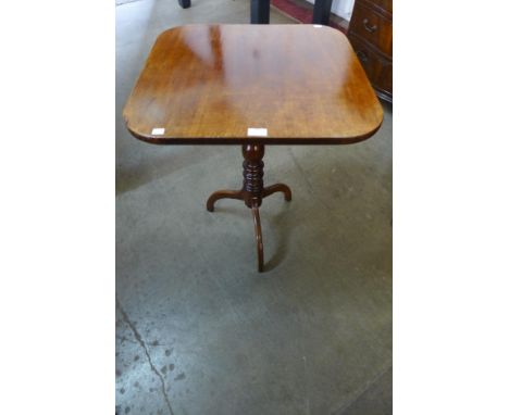 A Victorian mahogany tripod table 