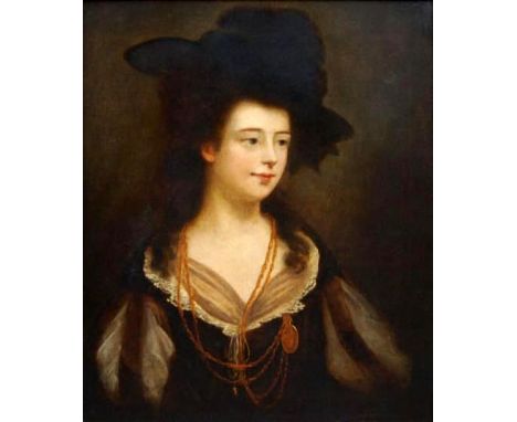 Henry Tresham (1751 - 1814, Irish), Portrait of Catherine Bunbury, nee Horneck, circa 1753-1799, 1st April 1778, oil on canva