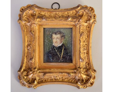 Portrait of Sir Brook W. Bridge Bt., Later Lord Fitzwaller (1801-1875,British) dated 1st April 1888, oil on ivory, 7 x 6 cmBr