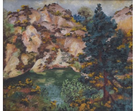 Sir Cedric Lockwood Morris (British, 1889 - 1982), The Withypool,1929, oil on canvas, signed and dated lower left, framed, 60