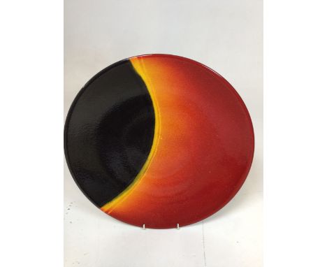 A Poole Pottery charger - the Eclipse designed by Alan Clarke. A limited edition piece W:35.5cm 