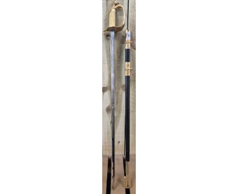 A Spanish Toledo "Vanguard" sword with scabbard [95cm length]