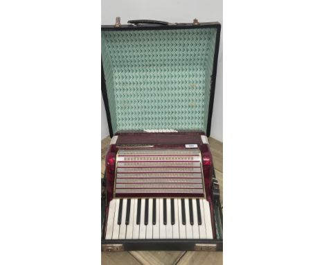 World master Accordion in fitted case 