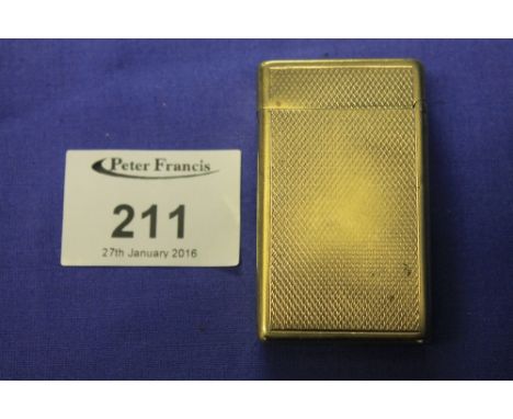 Dupont of Paris gilt lighter. 