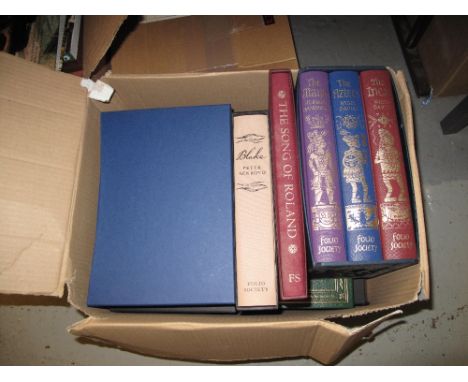 Three boxes of assorted, mainly books, to include: 'A Folio Anthology of Poetry'; M.K. Gandhi, an autobiography; 'Arts Good S