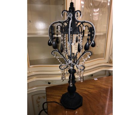 BLACK VELVET BELLE EPOQUE TABLE LAMP