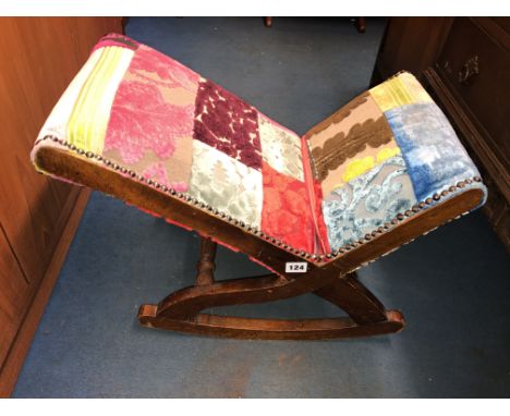 UPHOLSTERED GOUT STOOL