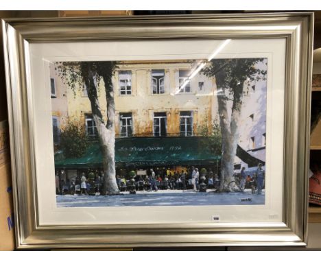 LOUIS DU VAR PRINT OF A PARISIAN CAFE