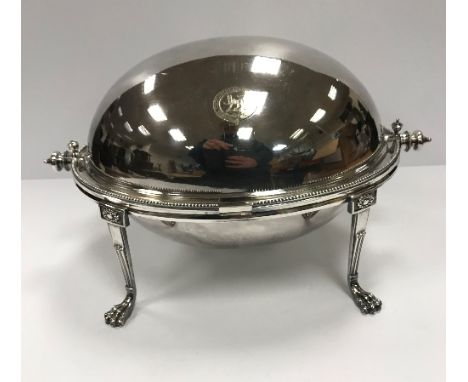 A quantity of plated ware to include oval breakfast tureen, pair of fish servers, lidded mustard, asparagus servers, crumb sc