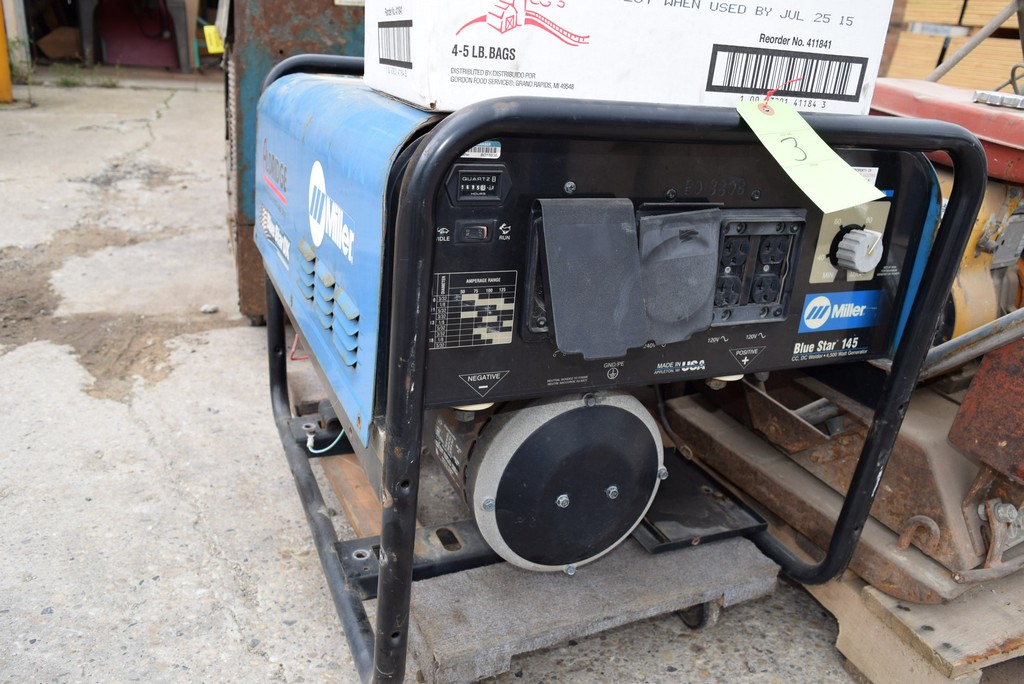 MILLER BLUE STAR 145 WELDER 4,500 WATT GEN SET W/ 1,659 HOURS (FOR PARTS)