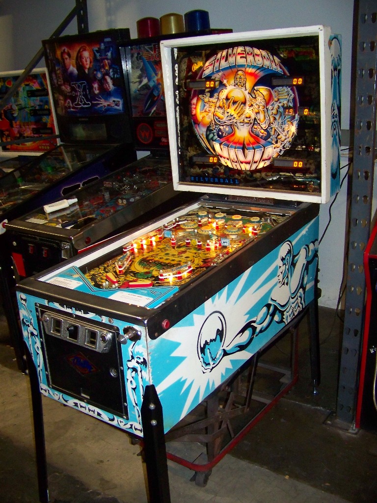 SILVERBALL MANIA PINBALL MACHINE BALLY CLASSIC Item is in used condition. Evidence of wear and co