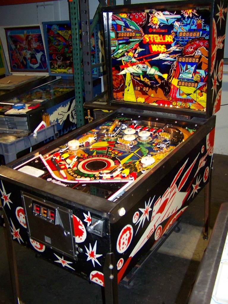 STELLAR WARS WIDE BODY PINBALL MACHINE WILLIAMS Item is in used ...