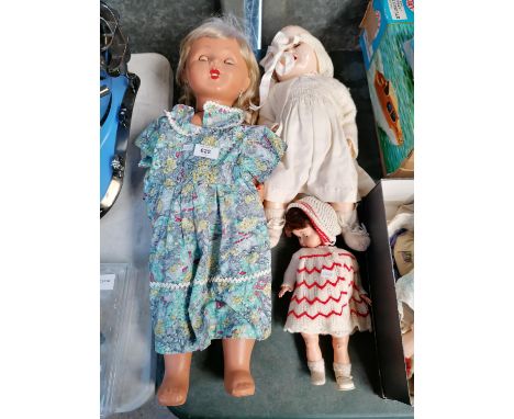 THREE VINTAGE 1950'S DOLLS 