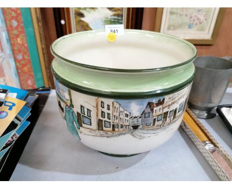 A ROYAL DOULTON DICKENS WARE CERAMIC PLANTER 