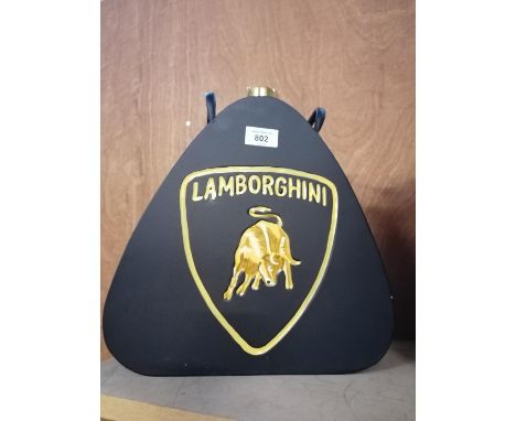 A LAMBORGHINI BLACK PETROL CAN 