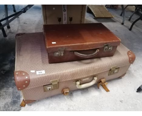 TWO VINTAGE SUITCASES- TO INCLUDE PHOENIX EXAMPLE 