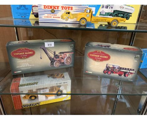 TWO BOXED DIE CAST CORGI 'VINTAGE GLORY OF STEAM' MODELS 