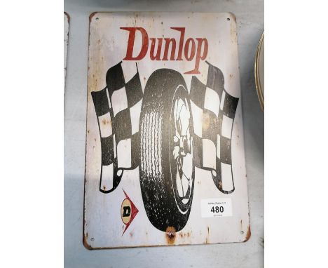 A VINTAGE STYLE METAL SIGN 'DUNLOP' 