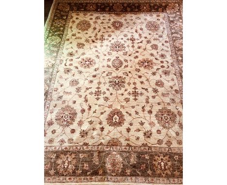 *** ITEM LOCATION BISHTON HALL*** A superfine hand knotted wood Ziegler carpet, approximately 244 by 198cm