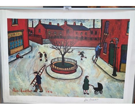Alan Loundes, Northern street scene, artist signed limited edition print 