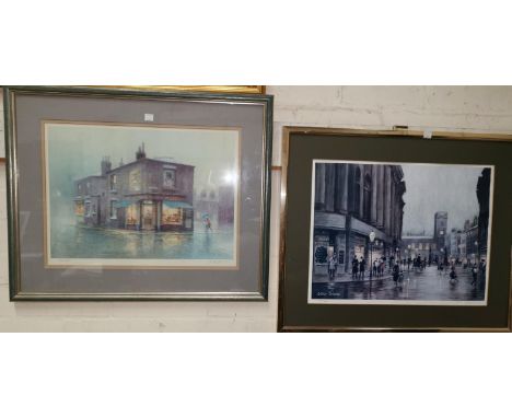 Bob Richardson:  limited edition print 641/650; watercolour by Alan Clarke; 2 limited edition prints after Delaney; an Inuit 