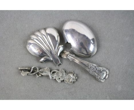 Two vintage silver hallmarked caddy spoons A/F.