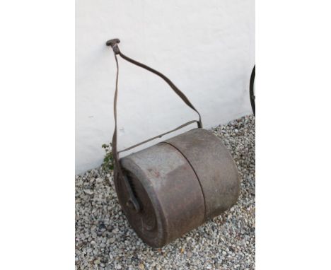 Antique Iron Garden Roller 