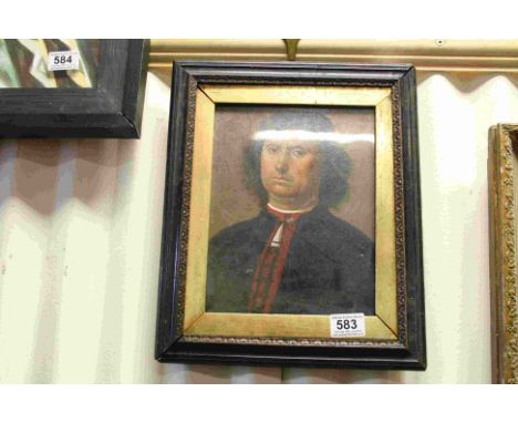 Oil painting portrait of a Renaissance Gentleman
